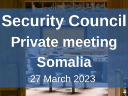Security Council To Hold Private Meeting On Somalia