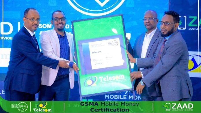 Somaliland’s Telesom Receives GSMA Certification for Its ZAAD Mobile Money Service