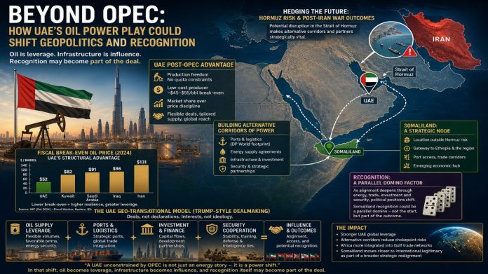 Oil, Power, and Recognition, How a Post-OPEC UAE Could Redraw the Map—From the Gulf to Somaliland