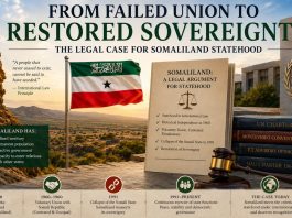From Failed Union to Restored Sovereignty: The Legal Case for Somaliland Statehood From Failed Union to Restored Sovereignty, The Legal Case for Somaliland Statehood